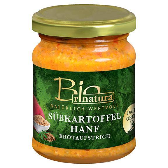 Süßkartoffel Hanf Brotaufstrich Bio