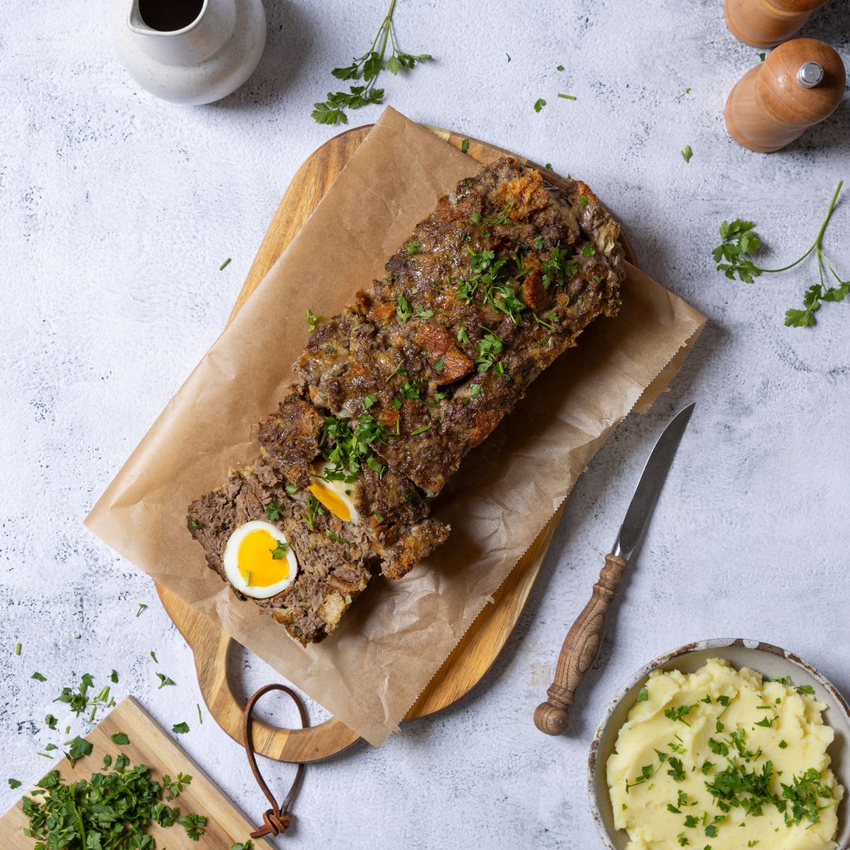 Falscher Hase mit Sauce