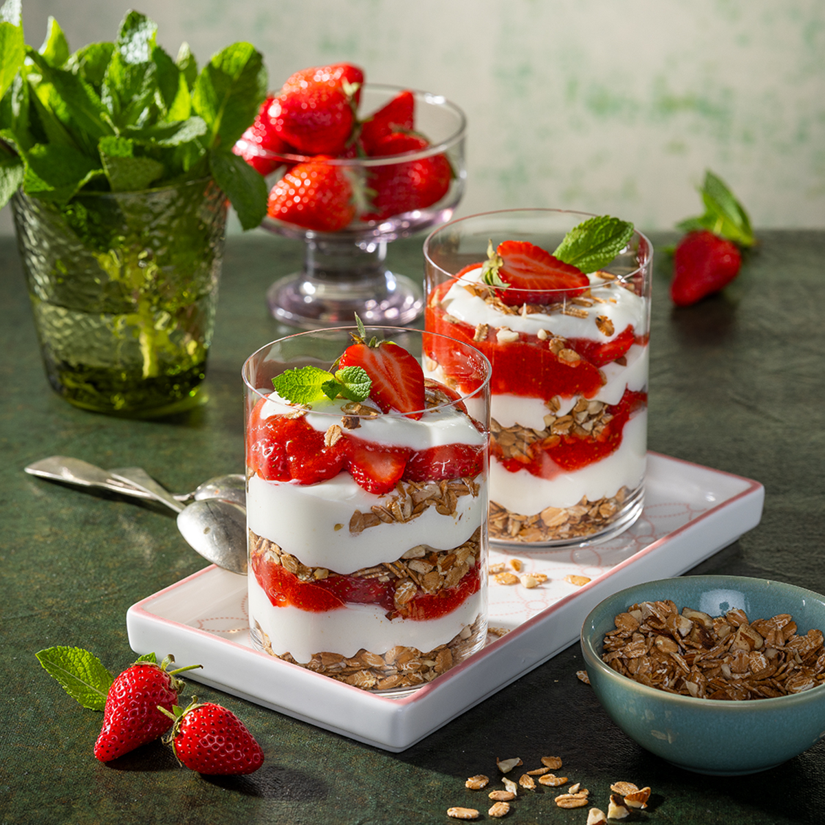 Erdbeer Schichtdessert