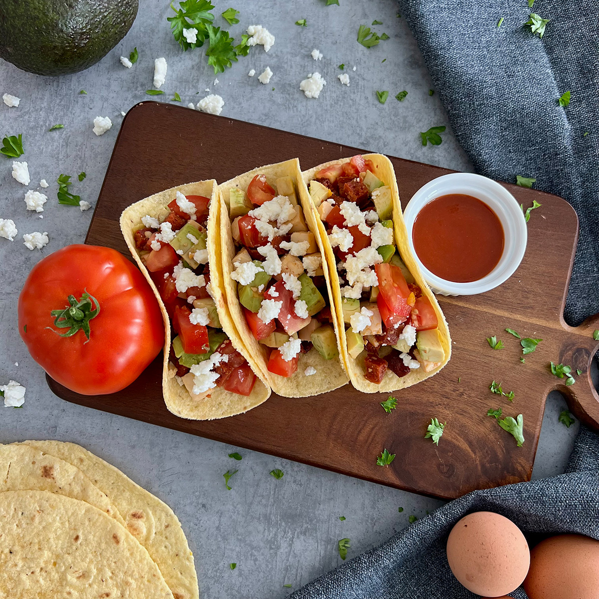 Frühstückstaco mit Chorizo