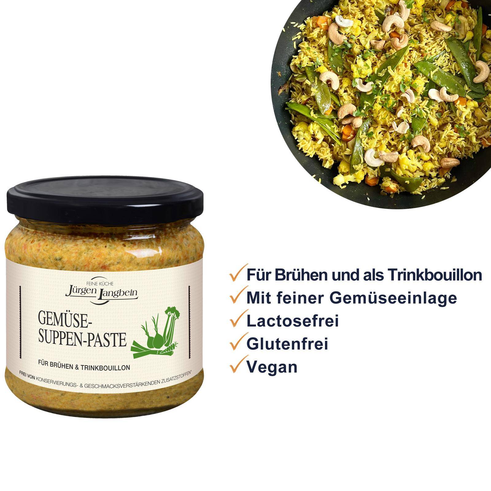 Suppen-Pasten-Set 3 verschiedene Pasten (3 x 400g) von Jürgen Langbein