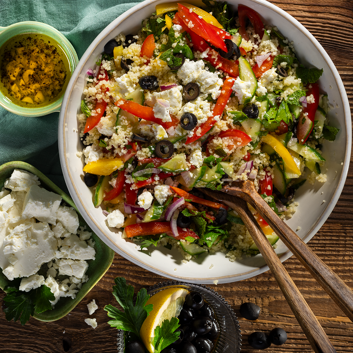 Mediterraner Couscous Salat