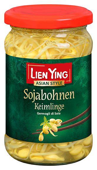 Sojabohnen Keimlinge