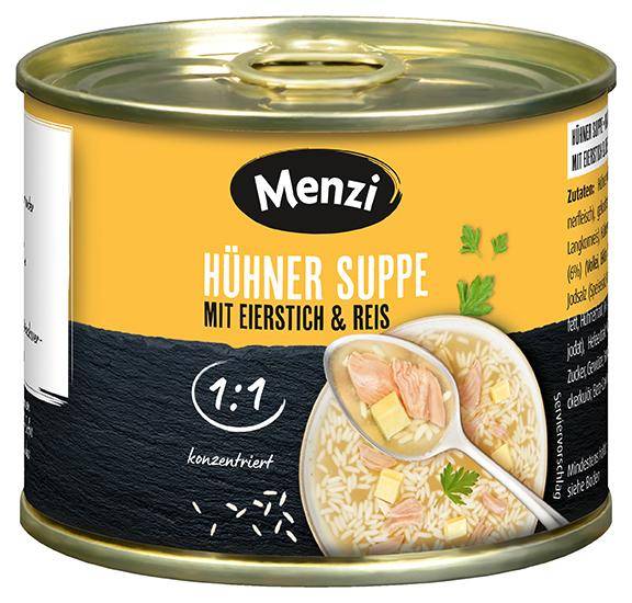 Hühner Suppe mit Eierstich & Reis konzentriert