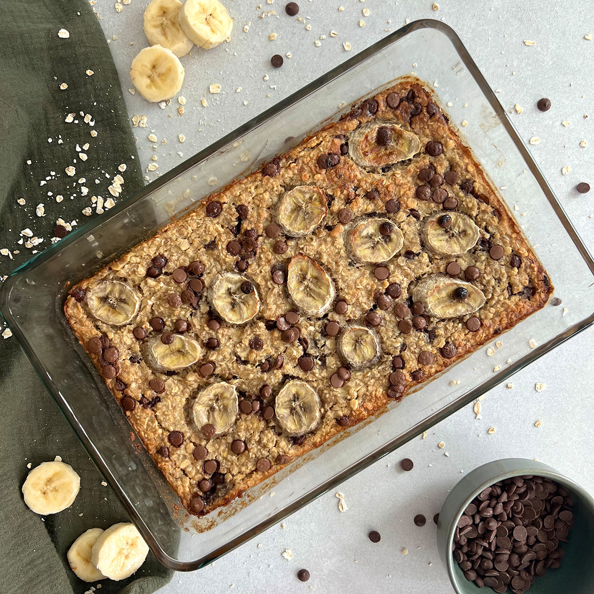 Bananabread baked oat meal