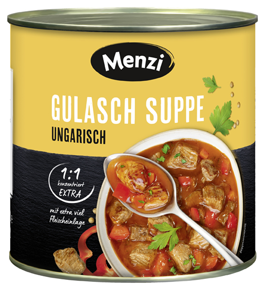 Gulasch Suppe extra viel Einlage konzentriert