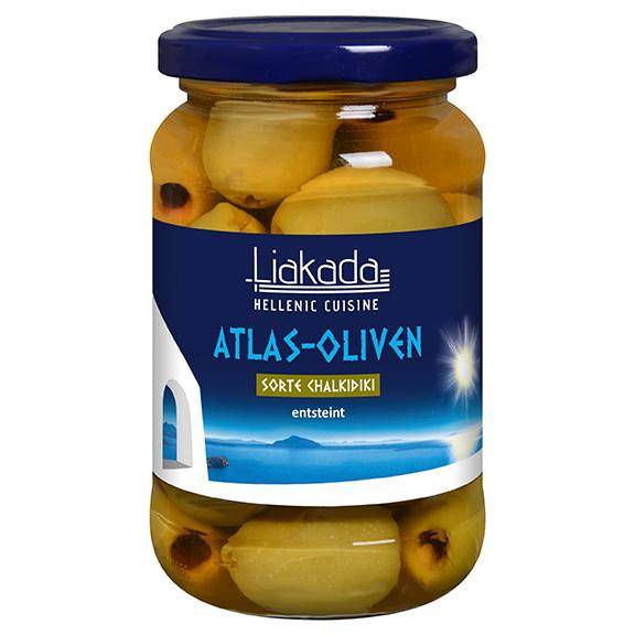 Atlas-Oliven Sorte Chalkidiki entsteint