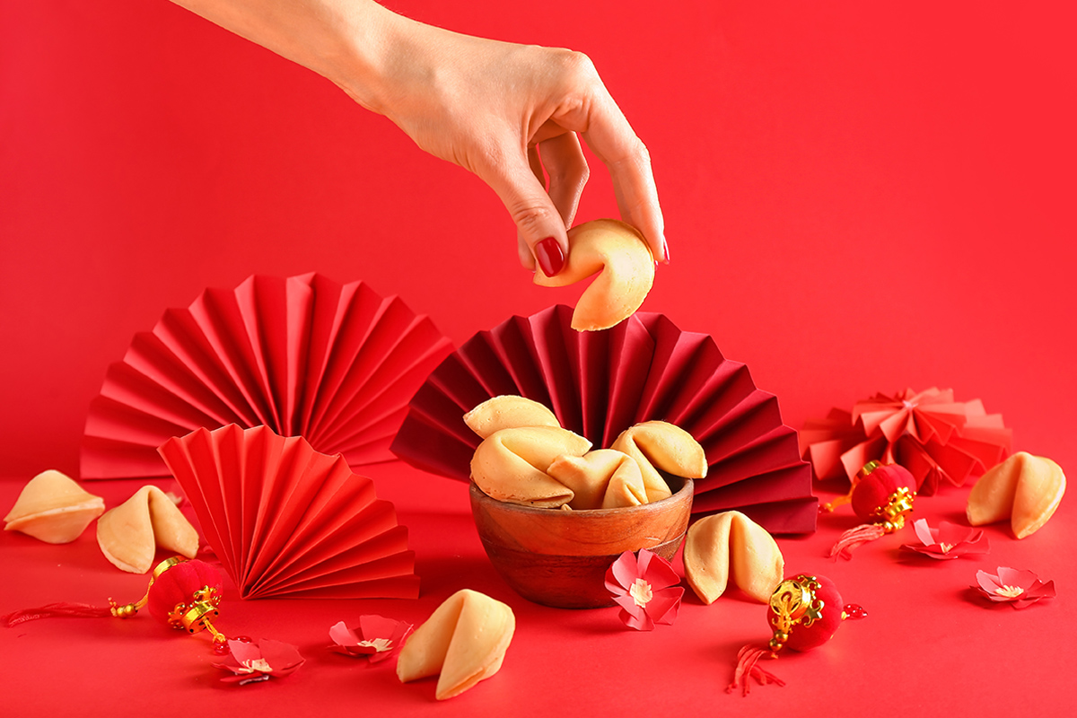 Kleine Kekse voller Glück