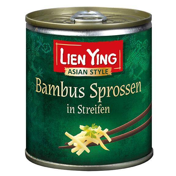 Bambus Sprossen in Streifen