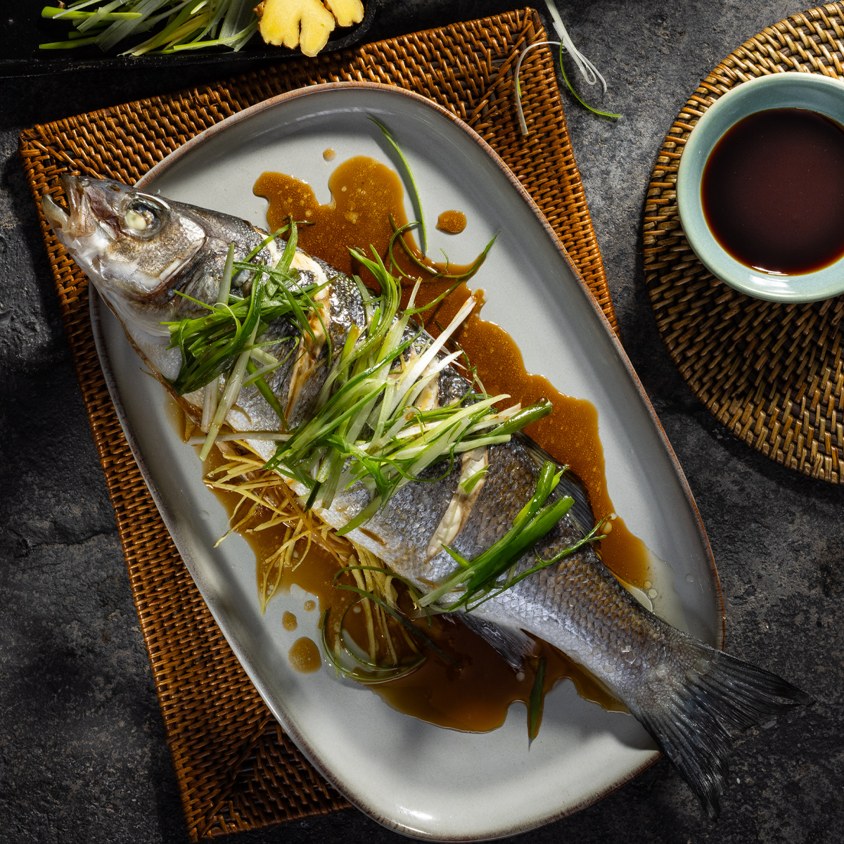 gedämpfter ganzer Fisch - chinese Style