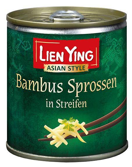Bambus Sprossen in Streifen