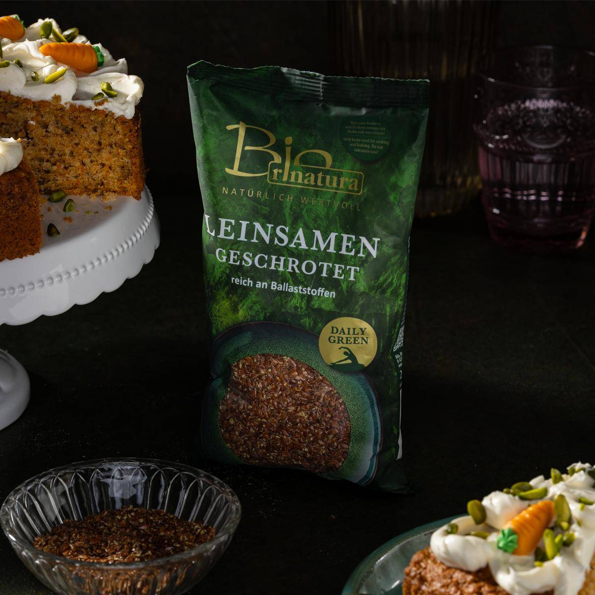 Leinsamen geschrotet Bio