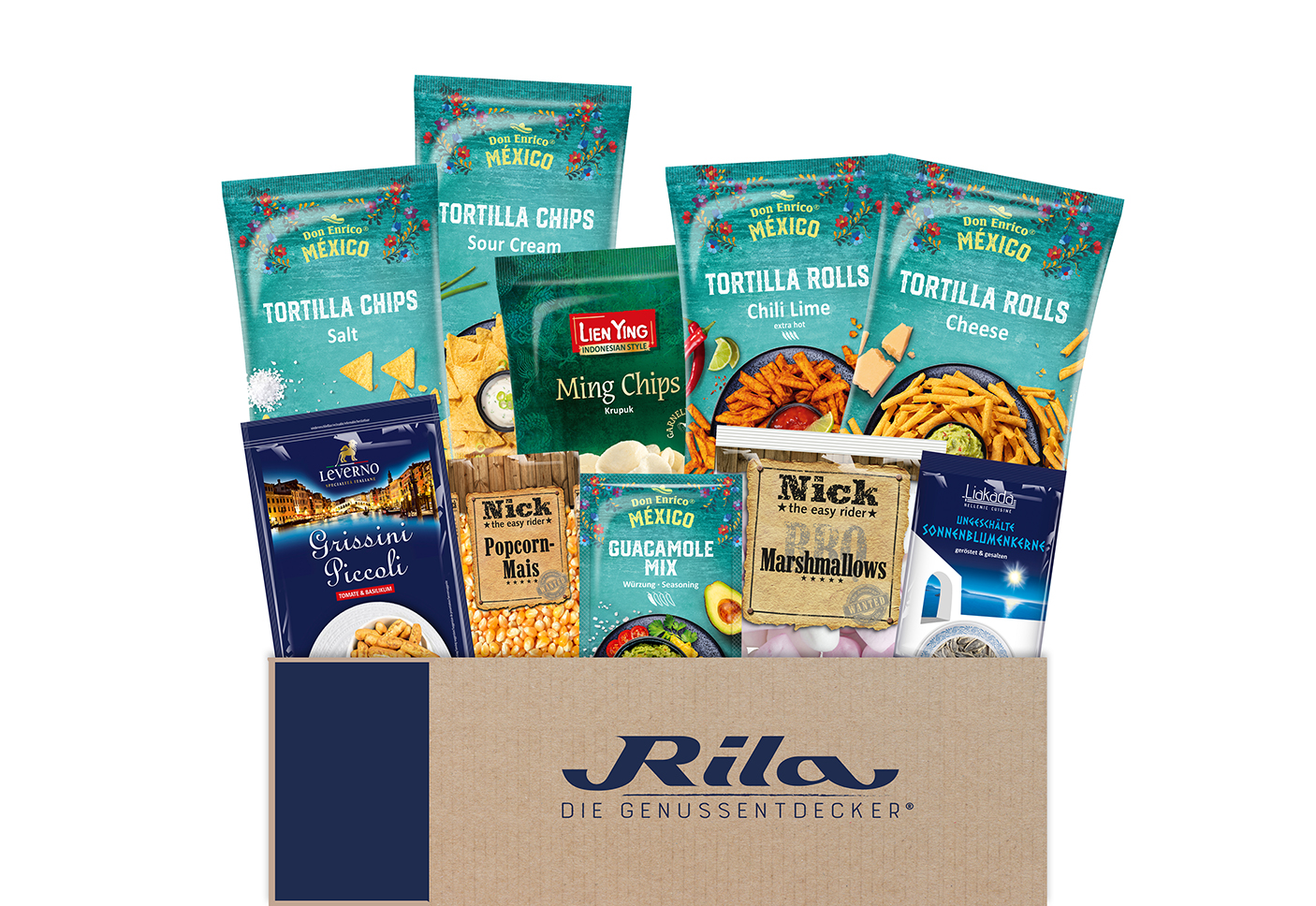 Snack Knabber Box (10-teilig, aus aller Welt)