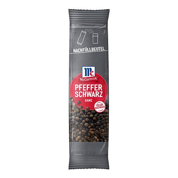 Pfeffer schwarz ganz