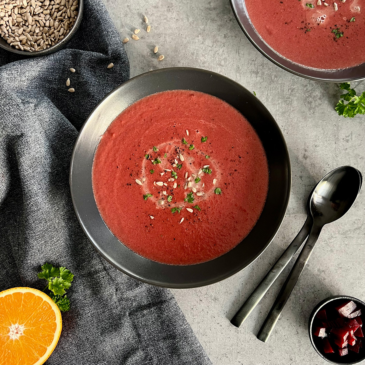 rote Bete Kokos Suppe