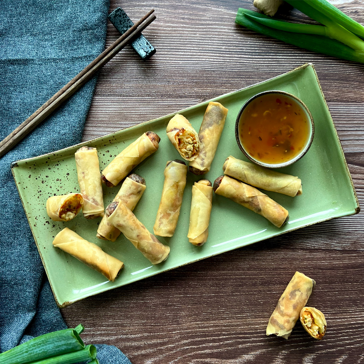 Hähnchen Frühlingsrollen