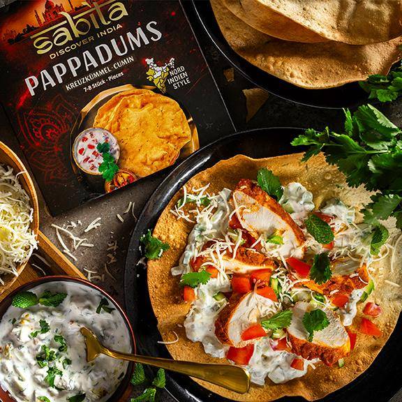 Pappadums Kreuzkümmel