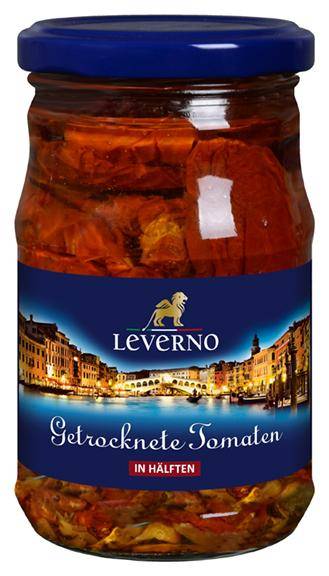 Tomaten getrocknet in Hälften in Öl