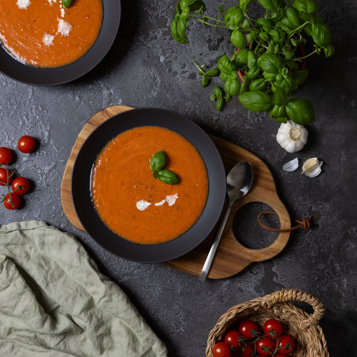 geröstete Tomatensuppe