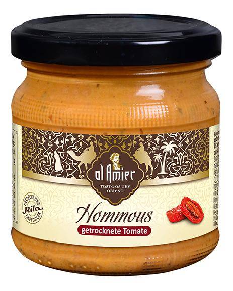 Hommous getrocknete Tomate