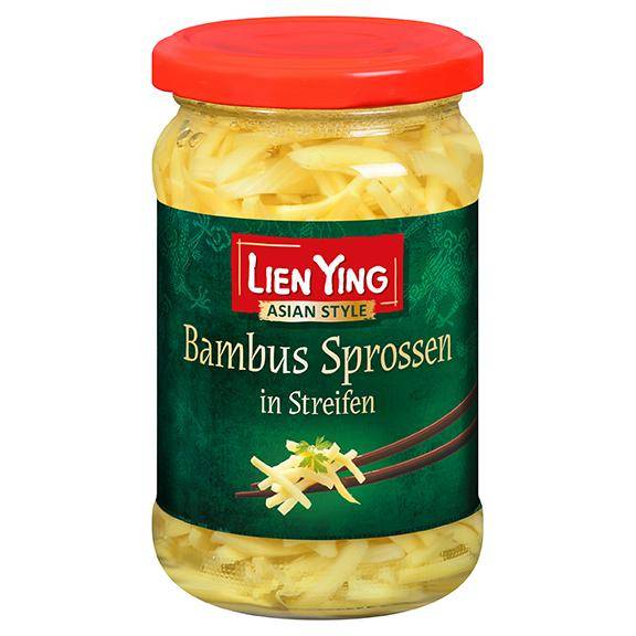 Bambus Sprossen in Streifen