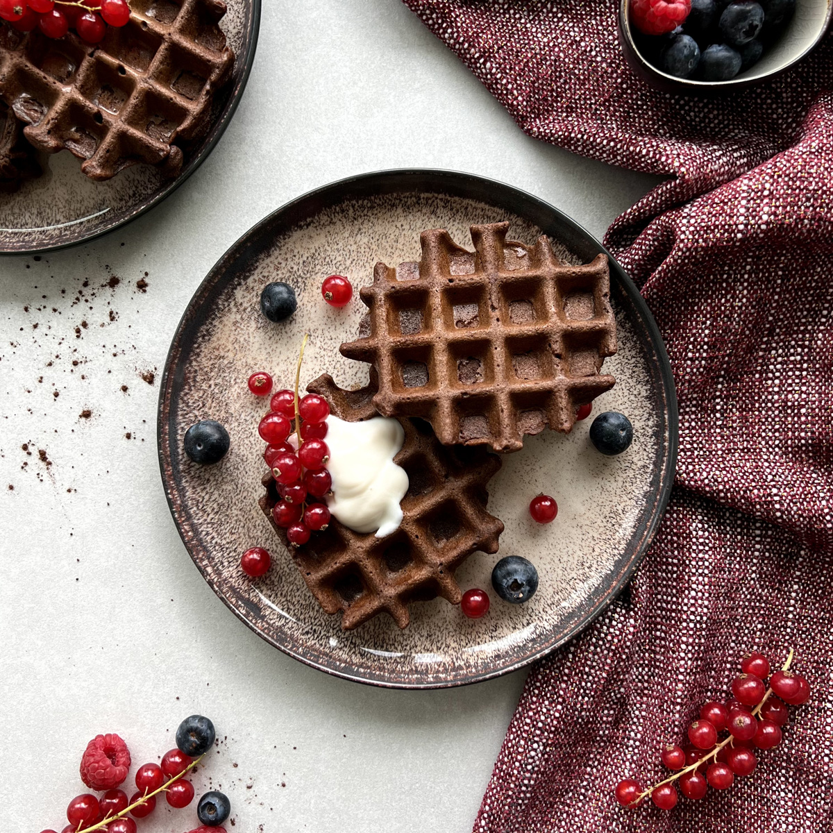 Linsen Schoko Waffeln