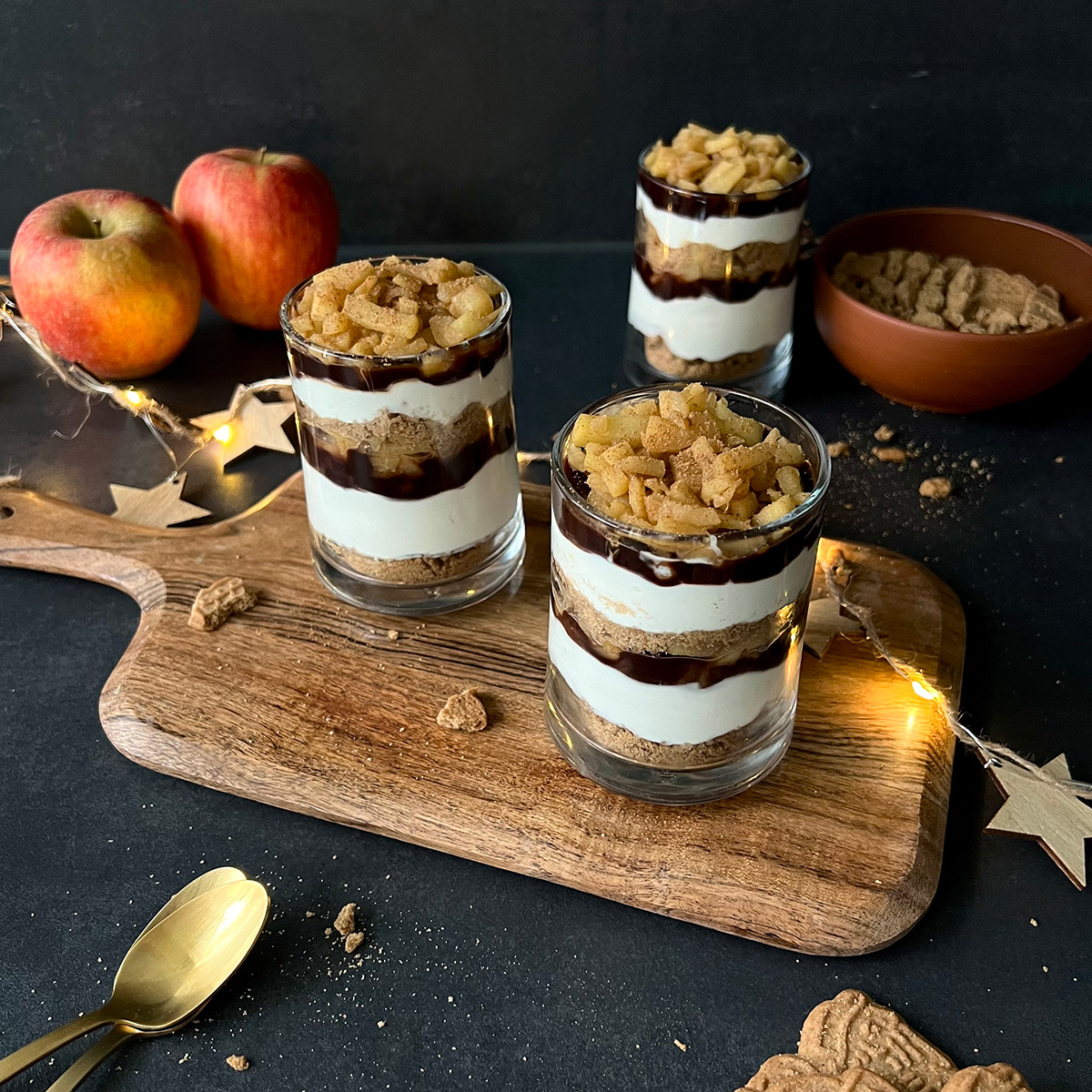 Spekulatius Schoko Schichtdessert im Glas