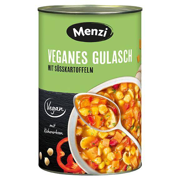 Veganes Gulasch mit Süßkartoffeln