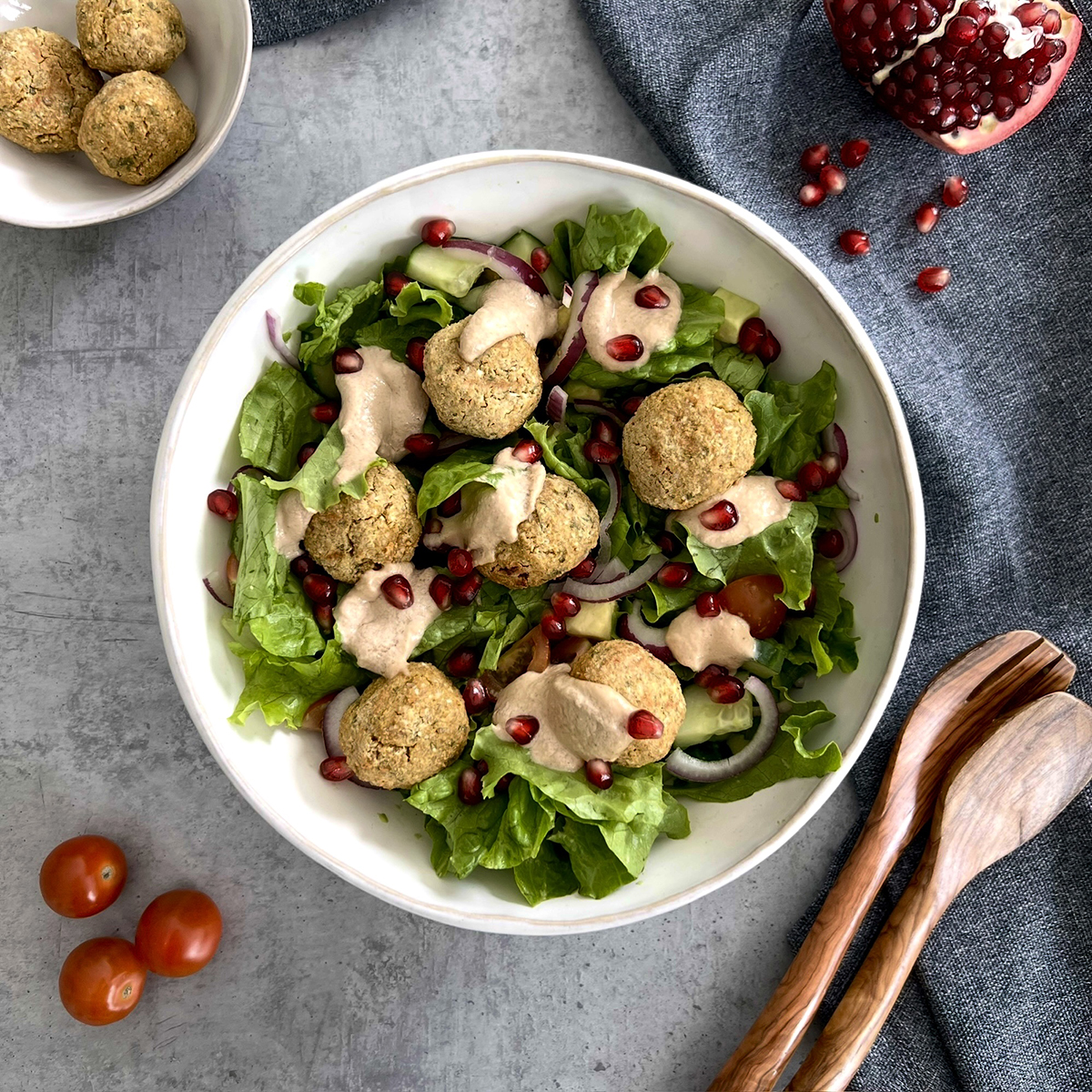 Einfacher Falafel Salat