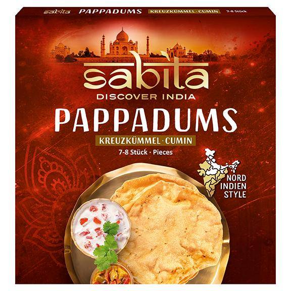 Pappadums Kreuzkümmel