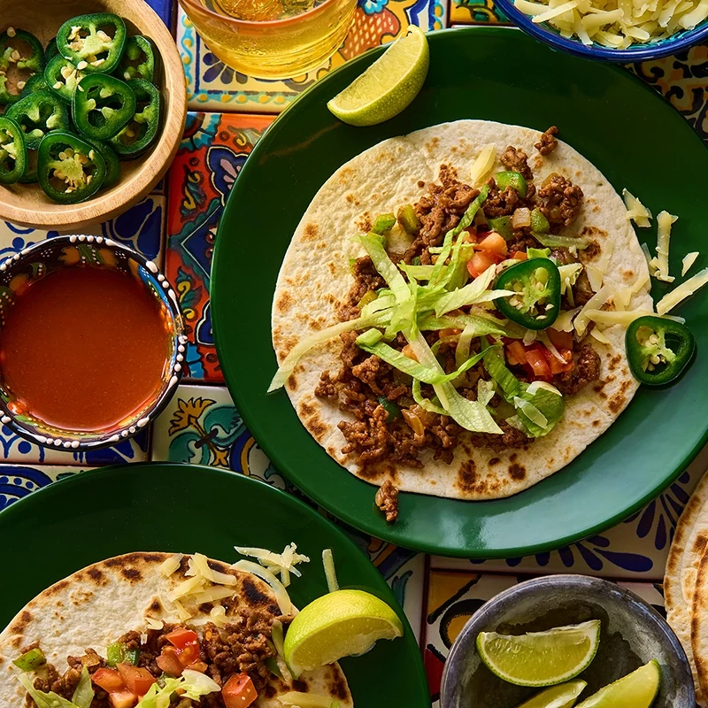 Tacos mit würzigem Rinderhack