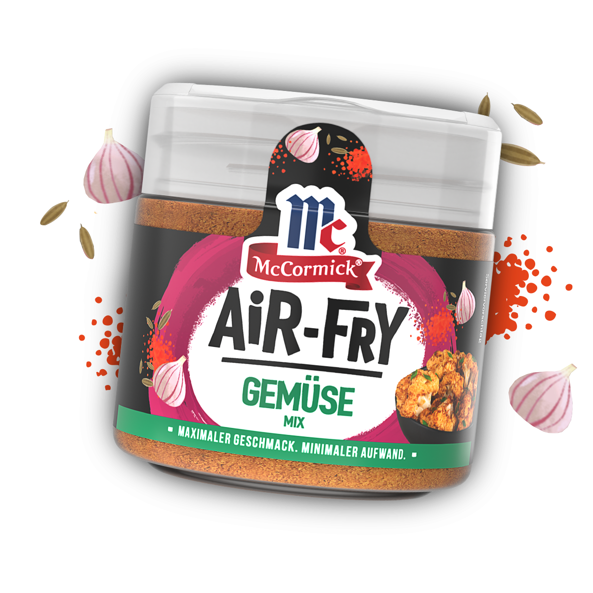 Verpackung des McCormick Gewürzes Air-Fry Gemüse-Mix