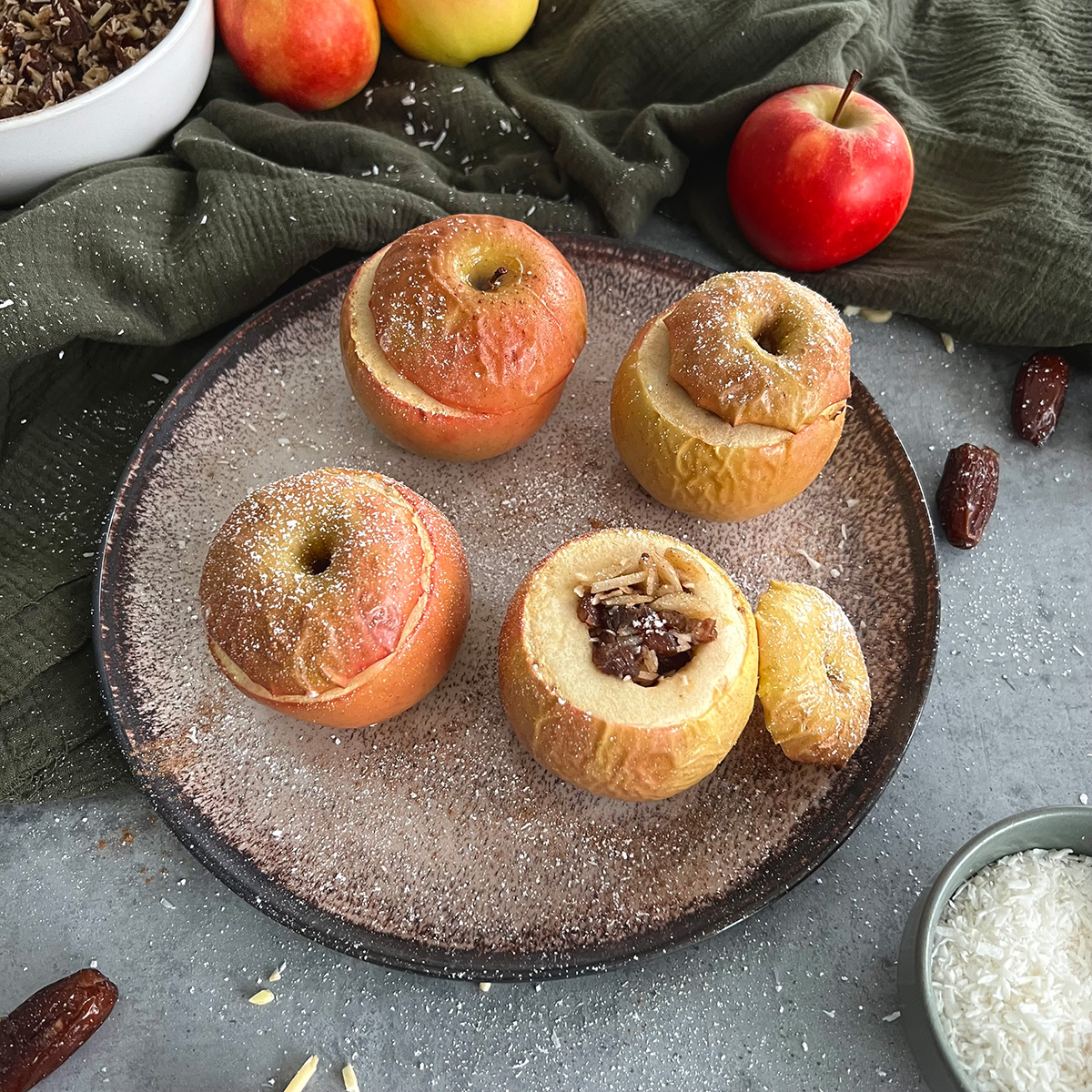 Bratapfel mit Kokosfüllung