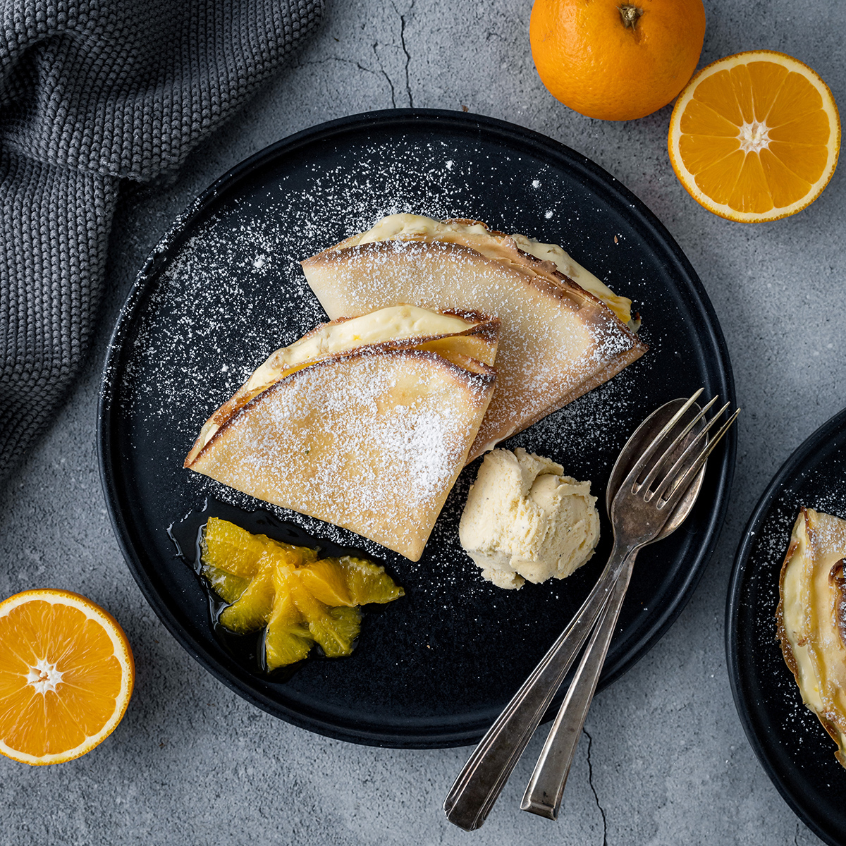 Orangen Crepes