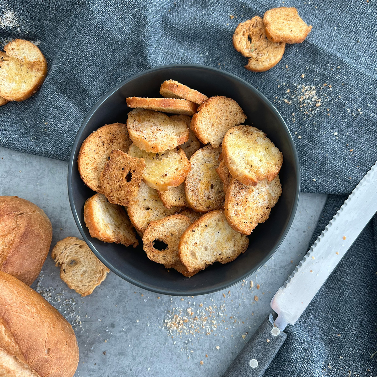 Selbstgemachte Brotchips
