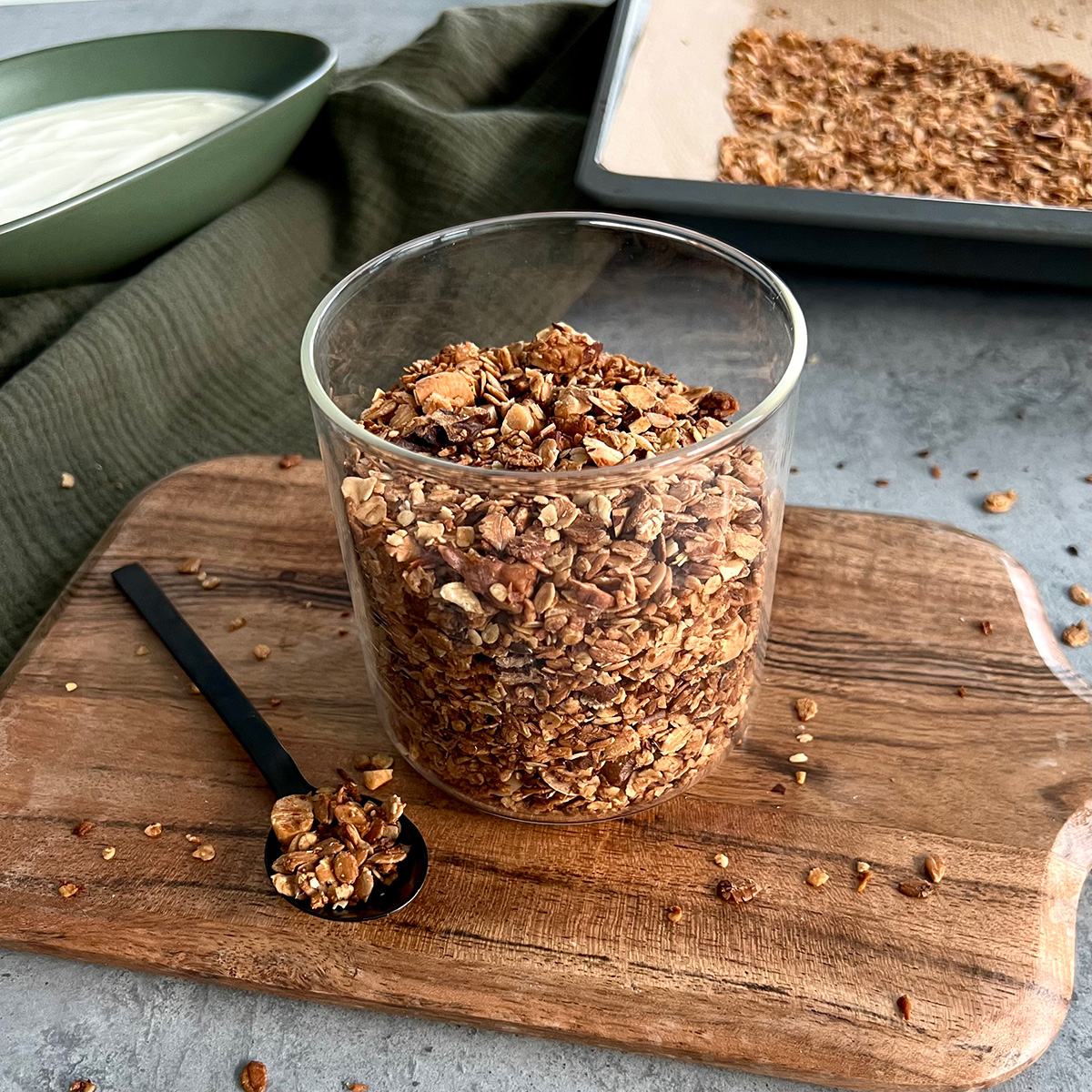 Selbstgemachtes Kokos Granola