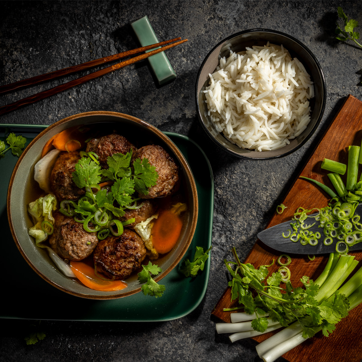 Shīzitóu-chinesische Fleischbällchen