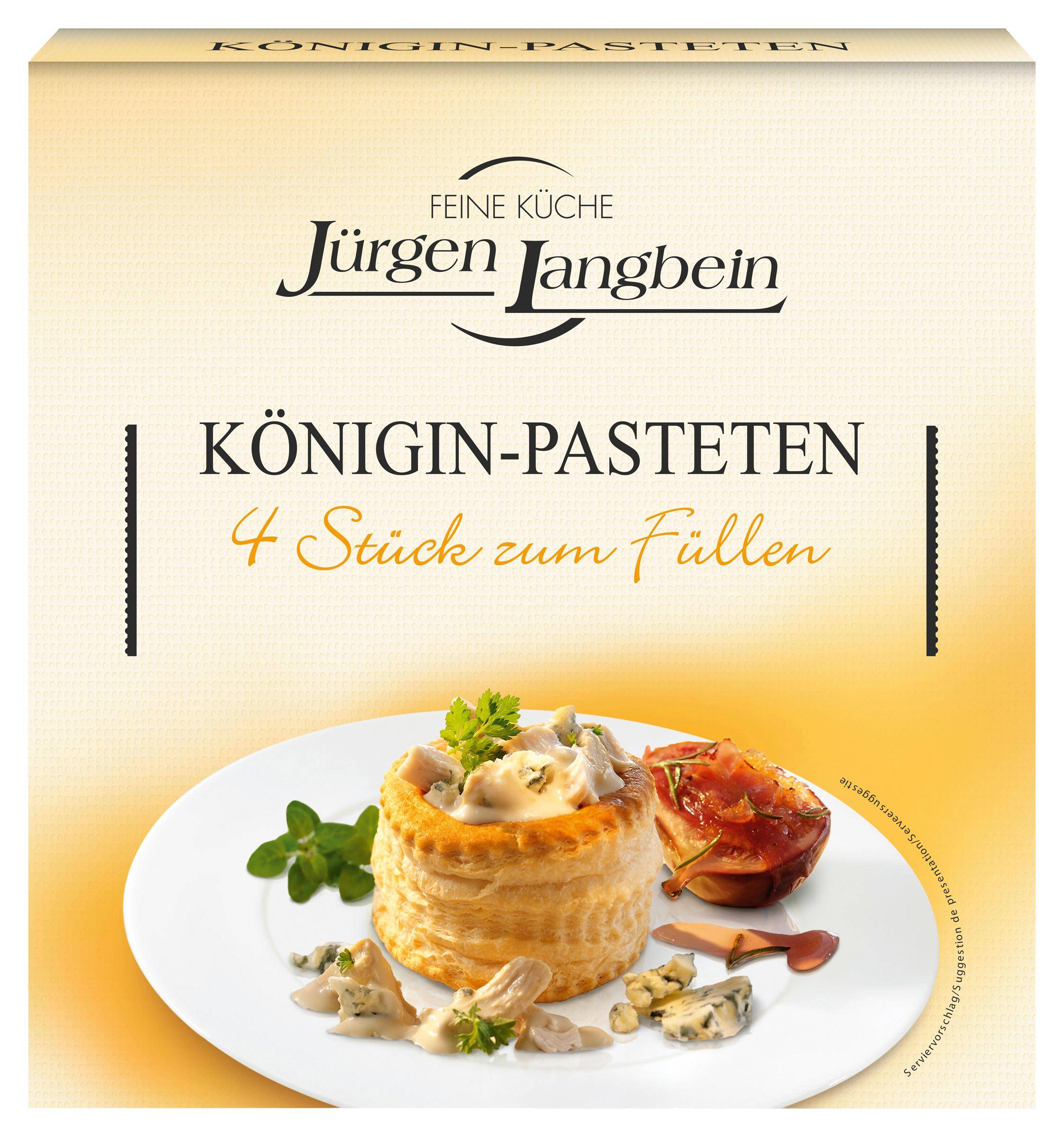 Königin-Pasteten 4 Stück zum Füllen