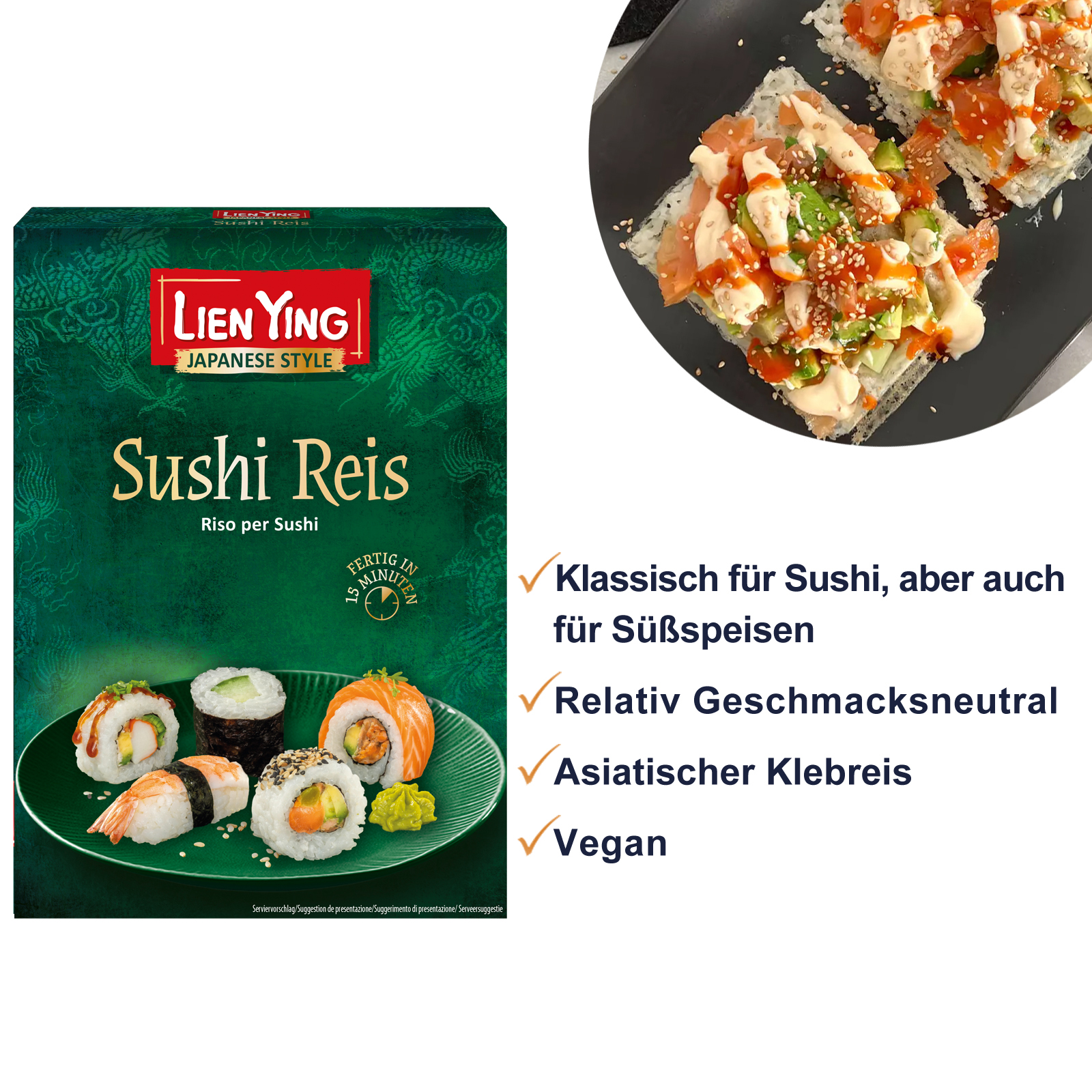 Sushi Premium Vorratsbox (15-teilig)