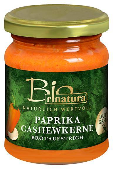 Paprika Cashewkerne Brotaufstrich Bio