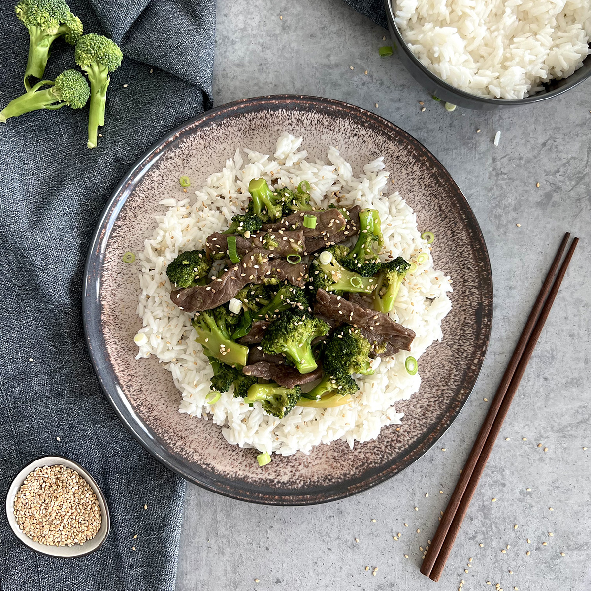 chinesischer Rind und Brokkoli Stir Fry