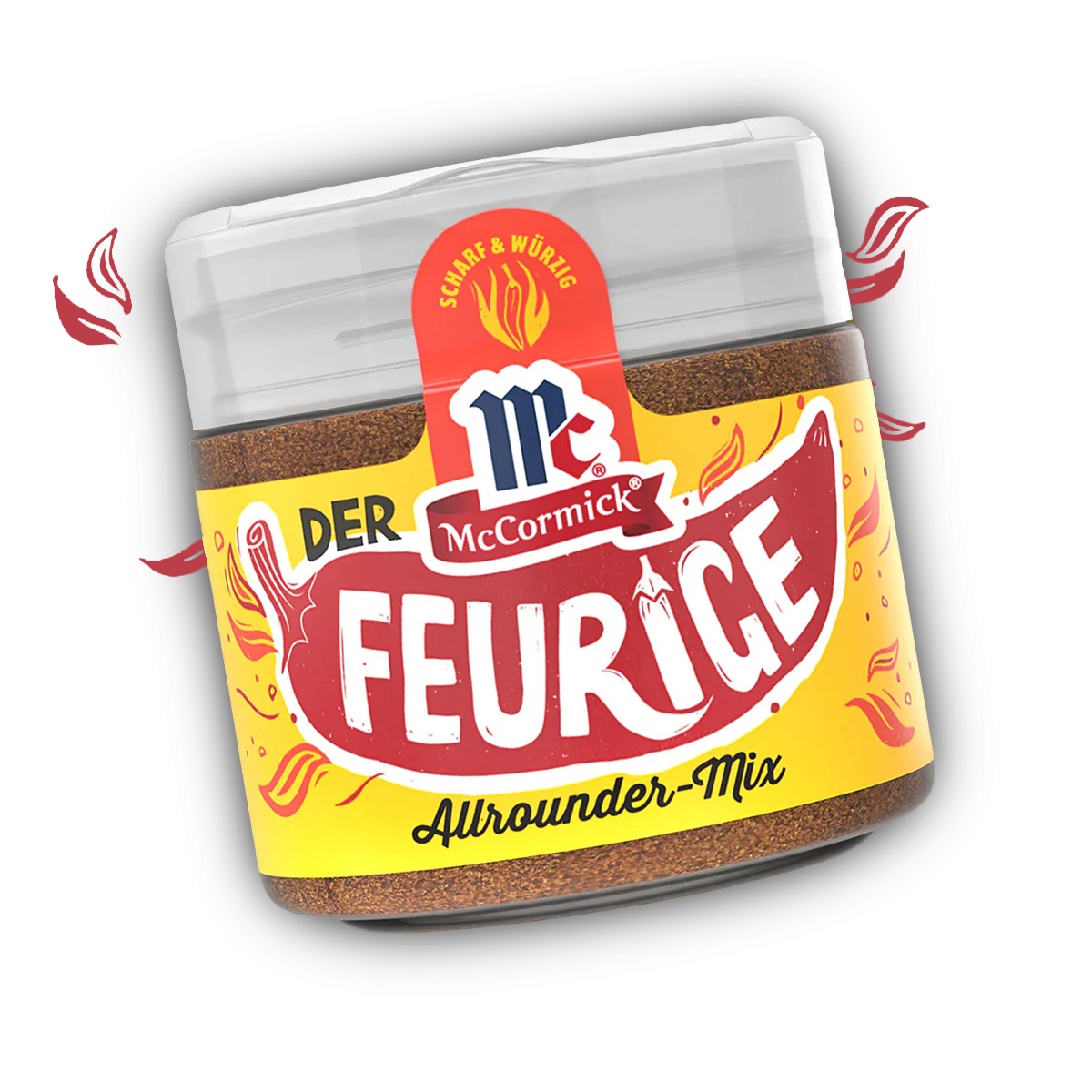 Verpackung des McCormick Gewürzes Der Feurige Allrounder-Mix