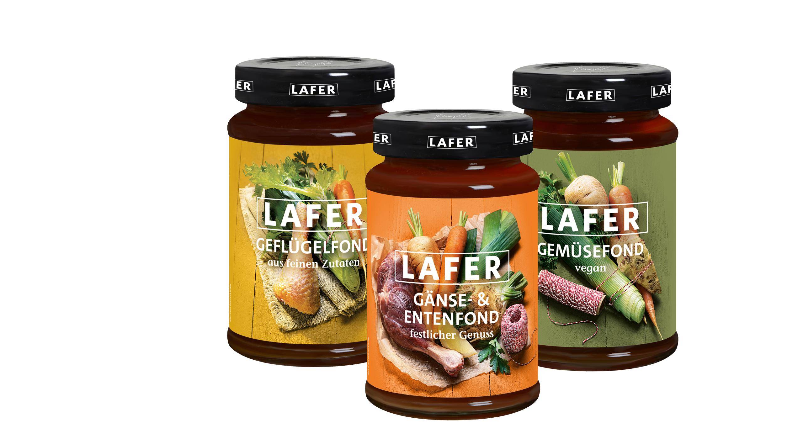 Lafer Geflügelfond, Gänse- & Entenfond, Gemüsefond Set