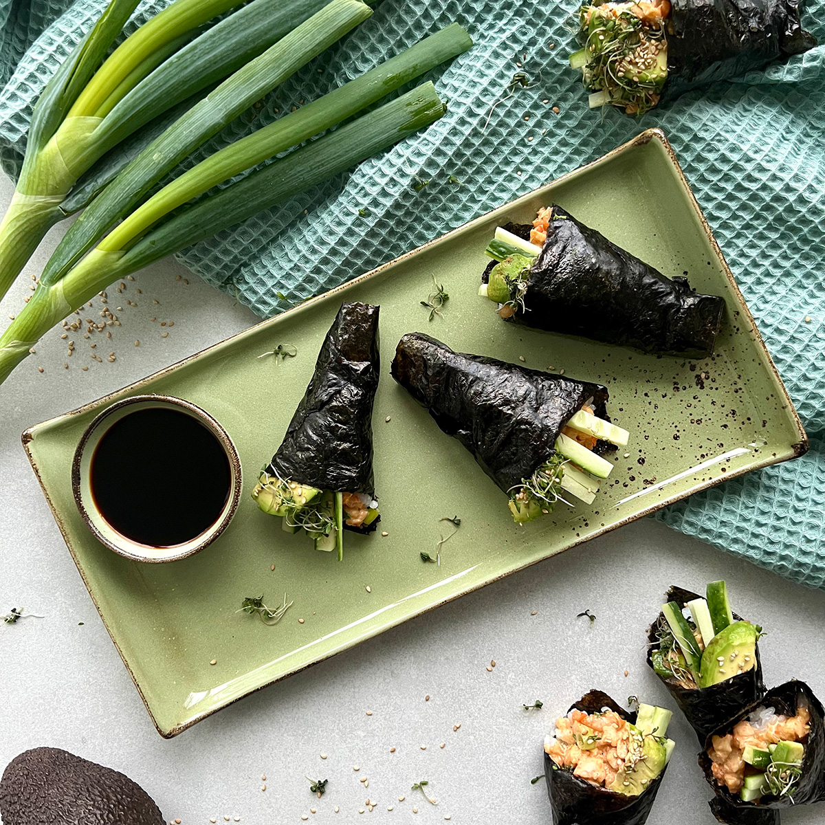 Garnelen Handrolls