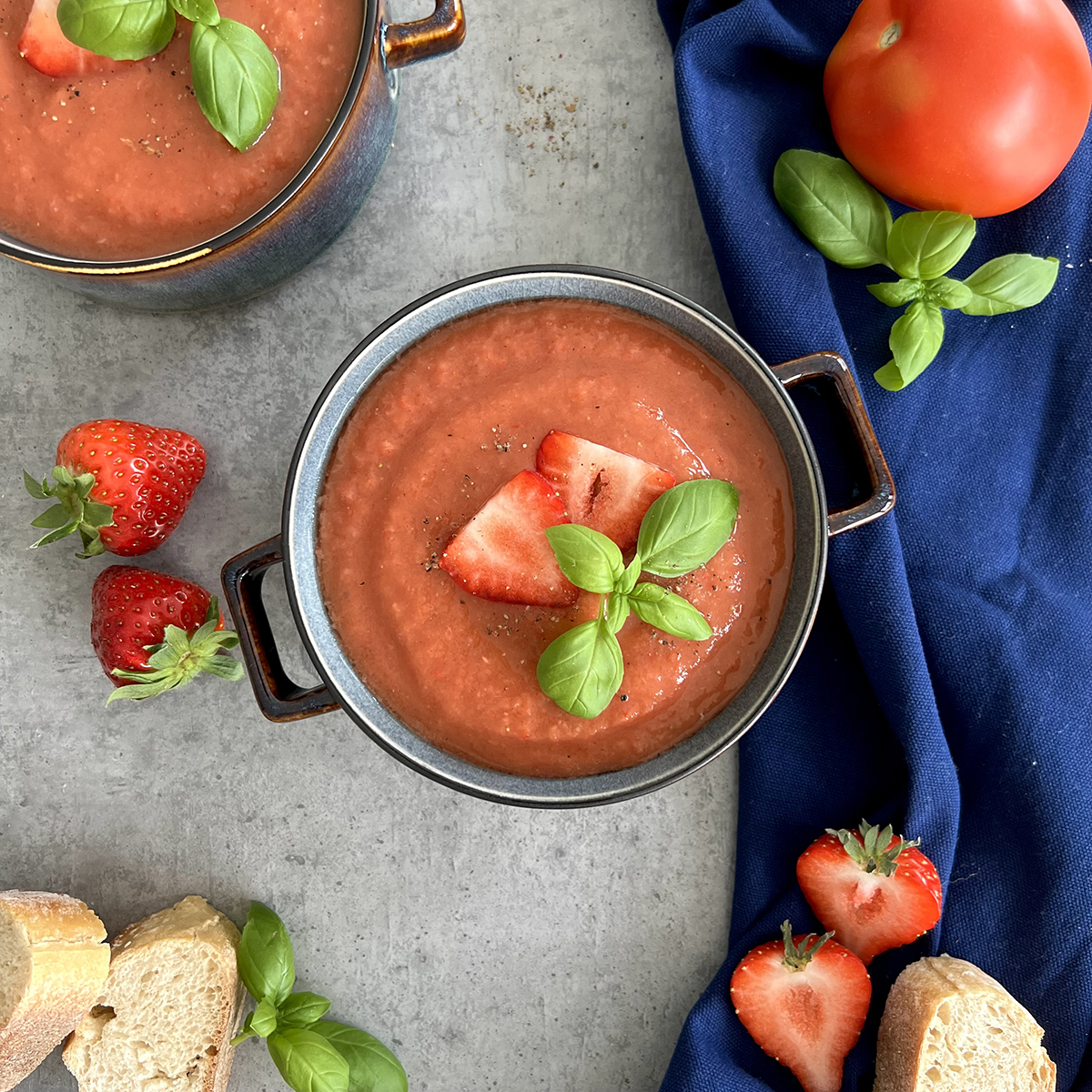 Erdbeer Tomaten Gazpacho