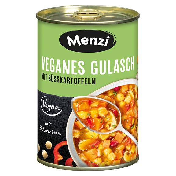 Veganes Gulasch mit Süßkartoffeln