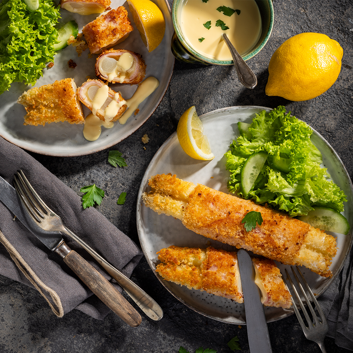 Spargel Cordon Bleu