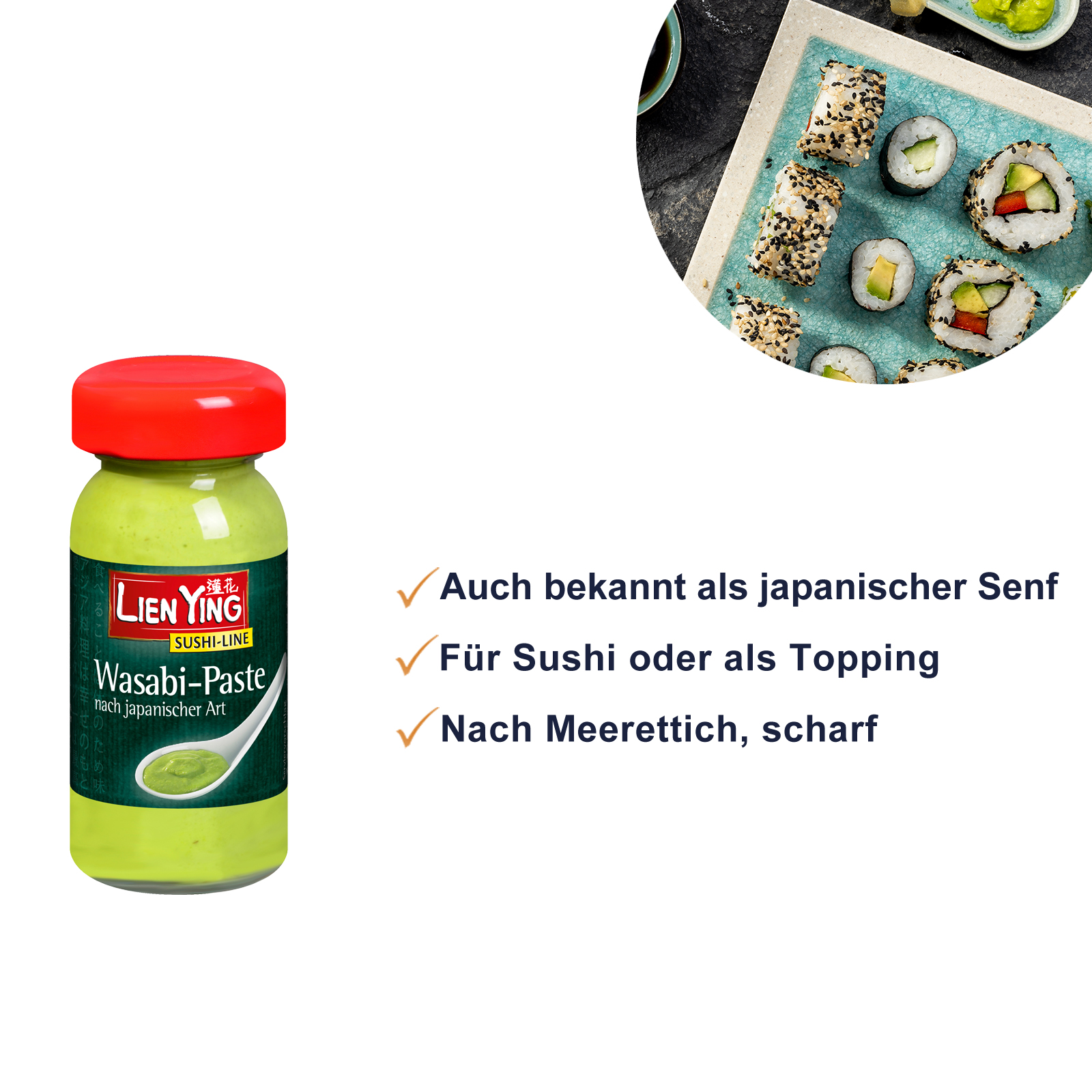 Sushi Premium Starter Set (10-teilig inkl. Bambusmatte und Stäbchen)