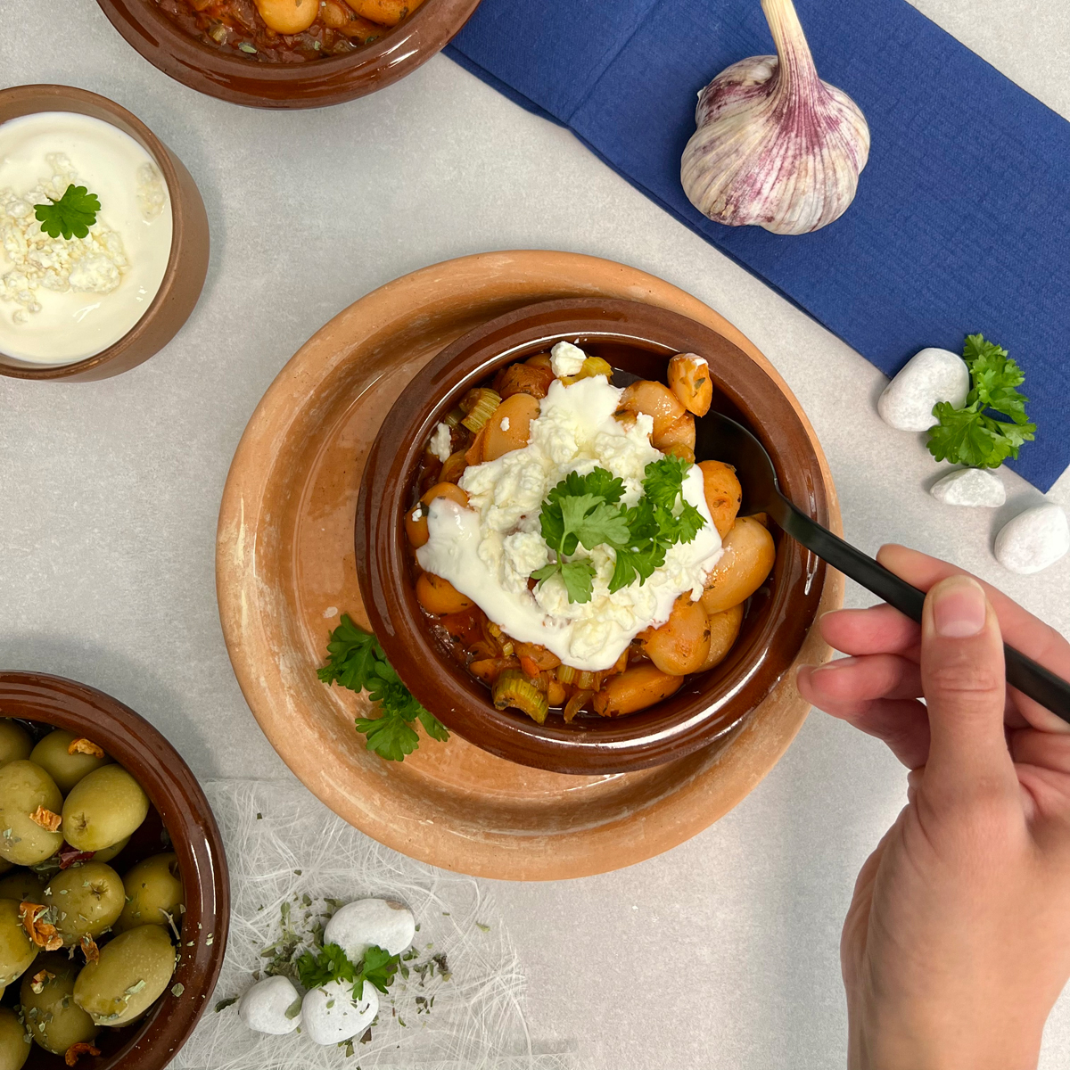 Gebackene Riesenbohnen