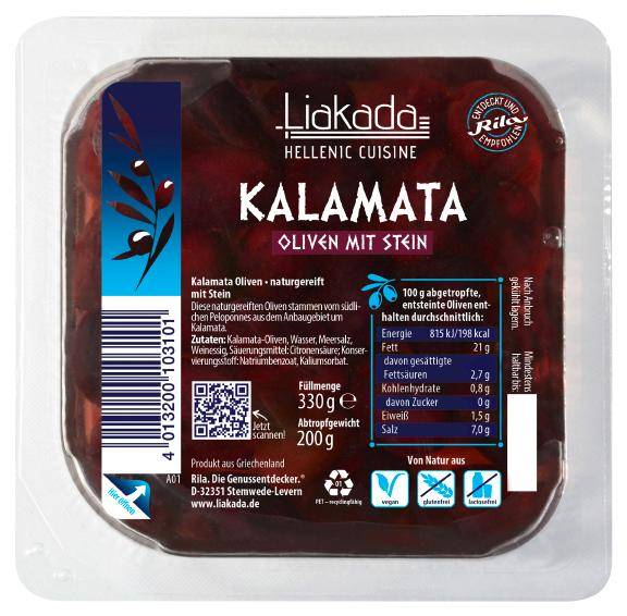 Kalamata Oliven mit Stein